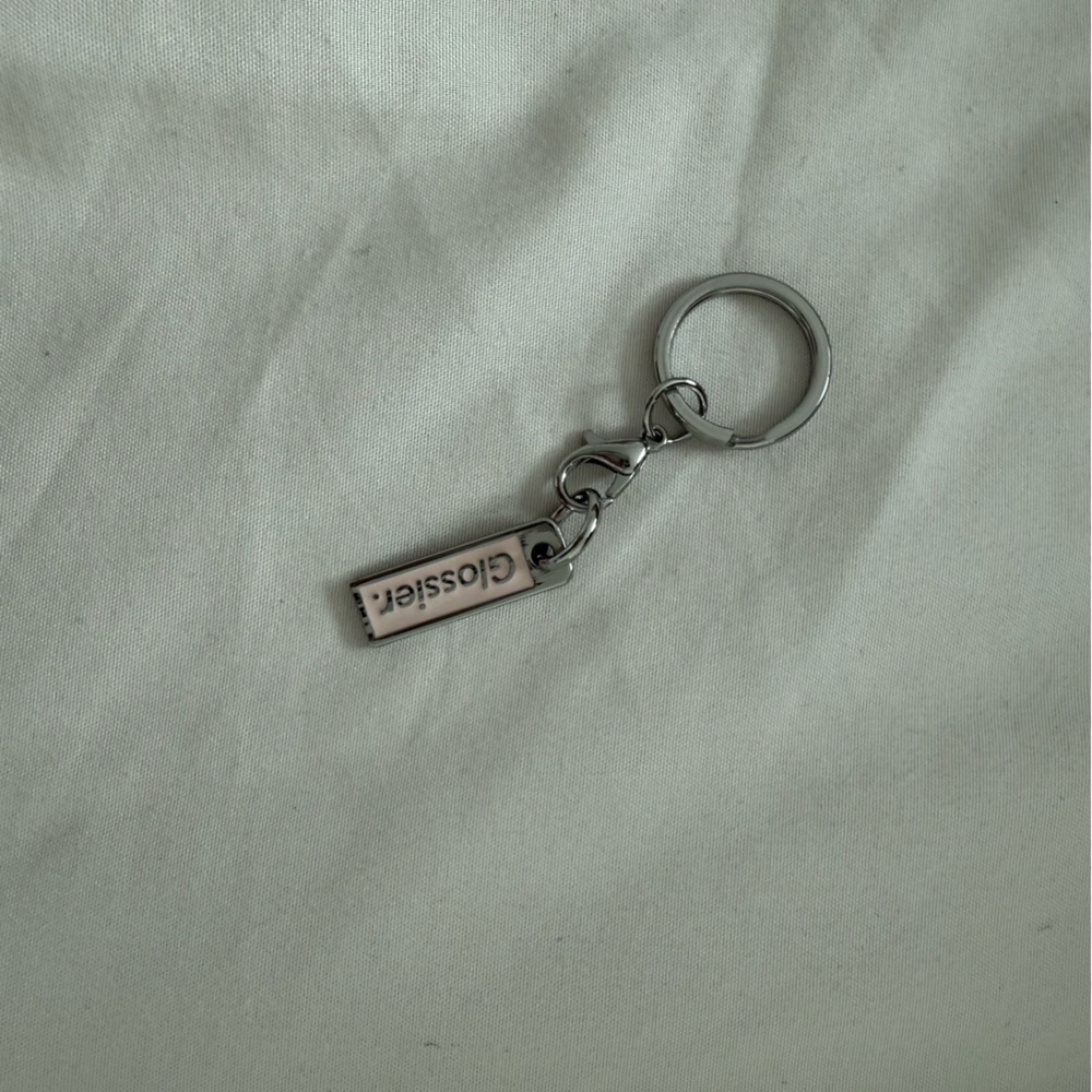 Glossier Keychain charm